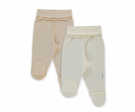 Детски дрешки Bebetto Basic/26 T4132E - Ританки, унисекс, 3-6 м., 68 см., екрю