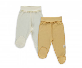 Детски дрешки Bebetto Basic/26 T4132MU - Ританки, унисекс, 3-6 м., 68 см., горчица