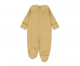 Детски дрешки Bebetto Basic/26 T4133MU - Гащеризон с ходило, унисекс, 3-6 м., 68 см., горчица
