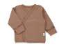 Детски дрешки Bebetto Basic/26 T4134BR - Камизолка с прихлупване, унисекс, 0-3 м., 62 см., кафяв thumb 4