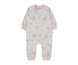 Детски дрешки Bebetto My Sun T4295 - Гащеризон дълъг с цип, момиче, 12-18 м., 86 см., екрю