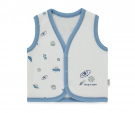 Детски дрешки Bebetto To Space T4268I - Памучен елек, момче, 18-24 м., 92 см., индиго