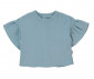 Детски дрешки Bebetto Pillowy K5192B - Комплект муселинови блуза с къс ръкав и шорти, момиче, 18-24 м., 92 см., син thumb 3