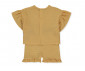 Детски дрешки Bebetto Pillowy K5192MU - Комплект муселинови блуза с къс ръкав и шорти, момиче, 18-24 м., 92 см., горчица thumb 2