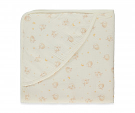 Детски дрешки Bebetto Pillowy H492 - Бебешка хавлия с качулка, унисекс, 0-1 г., 80х80 см., екрю