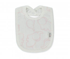 Детски дрешки Bebetto Happy Animal C1195P - Бебешки лигавник, момиче, 3+ м., розов