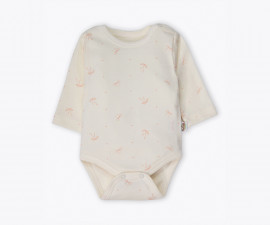 Детски дрешки Bebetto Organic Welcome Baby T4388 - Боди с дълъг ръкав, унисекс, 0-12 м.