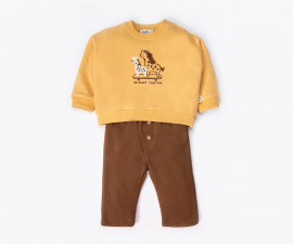 Детски дрешки Bebetto So Happy K5534 - Комплект суитшърт и панталон, момче, 3-24 м.