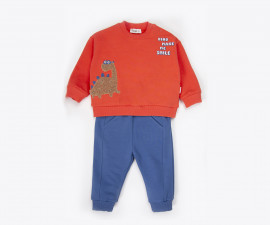 Детски дрешки Bebetto Dino/26 K5486R - Комплект суитшърт и панталон, момче, 6-36 м.