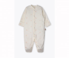 Детски дрешки Bebetto Organic Welcome Baby T4385 - Гащеризон с ходило, унисекс, 0-6 м.