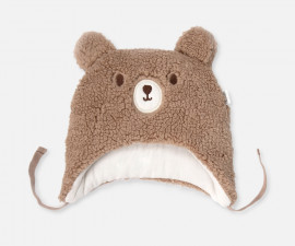 Детски дрешки Bebetto Teddy/26 C1249BR - Зимна шапка, унисекс, 6-24 м.