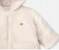 Детски дрешки Bebetto Teddy/26 K5566E - Плюшено яке с качулка и цип, унисекс, 6-36 м. thumb 3