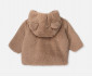 Детски дрешки Bebetto Teddy/26 K5566BR - Плюшено яке с качулка и цип, унисекс, 6-36 м. thumb 2