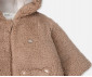 Детски дрешки Bebetto Teddy/26 K5566BR - Плюшено яке с качулка и цип, унисекс, 6-36 м. thumb 3