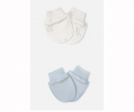 Детски дрешки Bebetto My First Playmate C1236B - Бебешки ръкавички 2 чифта, момче, 0-3 м.