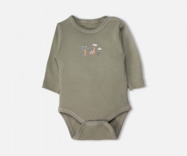Детски дрешки Bebetto Stone Age T4464 - Боди с дълъг ръкав, момче, 0-9 м.