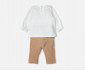 Детски дрешки Bebetto Shining Girl K5628BE - Комплект блуза с дълъг ръкав и панталон, момиче, 3-24 м. thumb 2