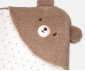 Детски дрешки Bebetto Teddy/26 B889BR - Двулицево бебешко одеяло с качулка, унисекс, 85x90 см. thumb 3