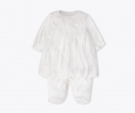 Детски дрешки Bebetto Pretty Girl T4473E - Гащеризон с ходило, момиче, 0-6 м.