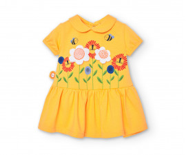 Boboli Sunny Jungle 128023-1196 - Комплект рокля с къс ръкав и гащички, момиче, 6-18 м.