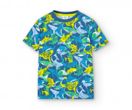Boboli Blue ocean 528195-9430 - Тениска с къс ръкав, момче, 7-12 г.