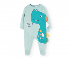 Boboli Dinos and Dots 119146-4684 - Плюшен гащеризон с ходило, момче, 0-9 м.