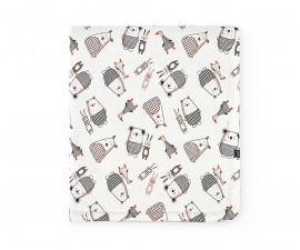 Boboli Doudou Friends 122128/9689 - Двулицево плюшено бебешко одеяло, унисекс, 0-1 г.