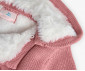 Boboli Cozy Winter 142120/3919 - Плетено подплатено палто с качулка, момиче, 3-9 м. thumb 3