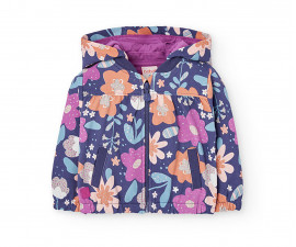 Boboli Meadows Flowers 222152/9753 - Ватиран суътшърт със сваляща се качулка и цип, момиче, 12 м.-6 г.