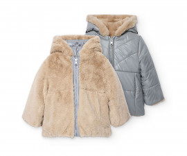 Boboli Rabbit Time 702098/8105 - Двулицево яке с качулка и цип, момиче, 12 м.-5 г.
