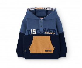 Boboli Arround the World 302139/2618 - Суитшърт с качулка, момче, 12 м.-6 г.