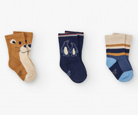 Boboli Arround the World 392059/1225 - Къси чорапки 3 чифта, момче, 22/24-31/33