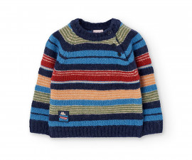 Boboli North Sailor 322030/2440 - Пуловер райе, момче, 12 м.-6 г.