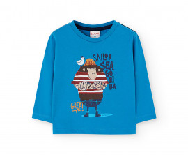 Boboli North Sailor 322041/2627 - Тениска с дълъг ръкав, момче, 12 м.-6 г.