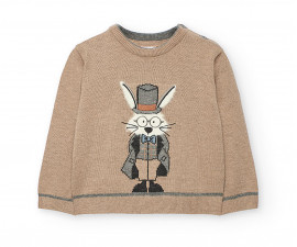 Boboli Rabbit Time 712044/7443 - Пуловер, момче, 12 м.-6 г.