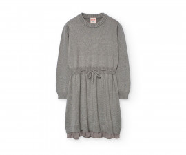 Boboli Ballet Couture 722089/8105 - Плетена рокля с дълъг ръкав, момиче, 6-12 г.