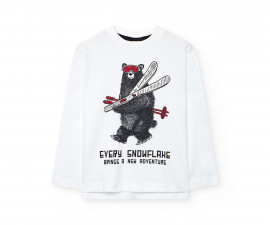 Boboli Let's Ski 532011/1111 - Тениска с дълъг ръкав, момче, 7-12 г.