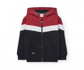 Boboli Let's Ski 532123/890 - Суитшърт с качулка и цип, момче, 7-12 г.