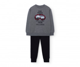 Boboli Let's Ski 532145/8125 - Комплект суитшърт и спортен панталон, момче, 7-12 г.