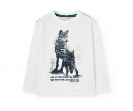 Boboli Basics 592017/1111 - Тениска с дълъг ръкав, момче, 7-12 г.