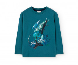 Boboli Basics 592017/4733 - Тениска с дълъг ръкав, момче, 7-12 г.