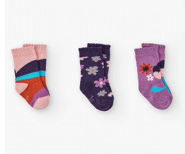 Boboli Meadows Flowers 292036/6123 - Къси чорапки 3 чифта, момиче, 19/21-31/33