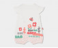 Boboli Lucky Animals 113027/1111 - Летен бебешки къс гащеризон, момиче, 3-12 м. thumb 2