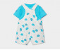 Boboli Lucky Animals 213028/9834 - Комплект тениска с къс ръкав и къс гащеризон с презрамки, момче, 3-12 м. thumb 2