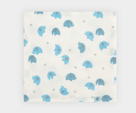 Boboli Lucky Animals 213051/9834 - Бебешко муселиново одеяло, момче, UNIC