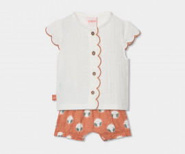 Boboli My Sunshine 123062/1111 - Комплект блуза с къс ръкав и шорти, момиче, 3-24 м.