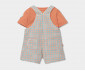 Boboli My Sunshine 223018/9836 - Комплект тениска с къс ръкав и къс гащеризон с презрамки, момче, 3-12 м. thumb 2
