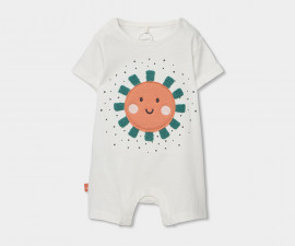 Boboli My Sunshine 223074/1111 - Летен бебешки къс гащеризон, момче, 3-12 м.
