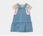 Boboli Nature's Charm 143019/BLEACH - Комплект тениска с къс ръкав и сукман, момиче, 3-24 м. thumb 2