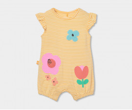 Boboli Nature's Charm 143031/9830 - Летен бебешки къс гащеризон, момиче, 3-12 м.